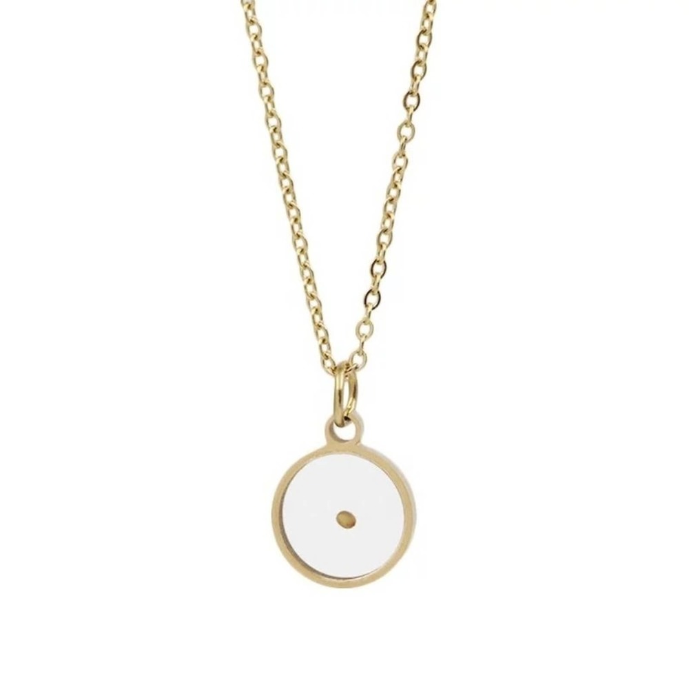 Mustard Seed Faith Round Necklace 18k Gold Plated - Picture 1 of 10